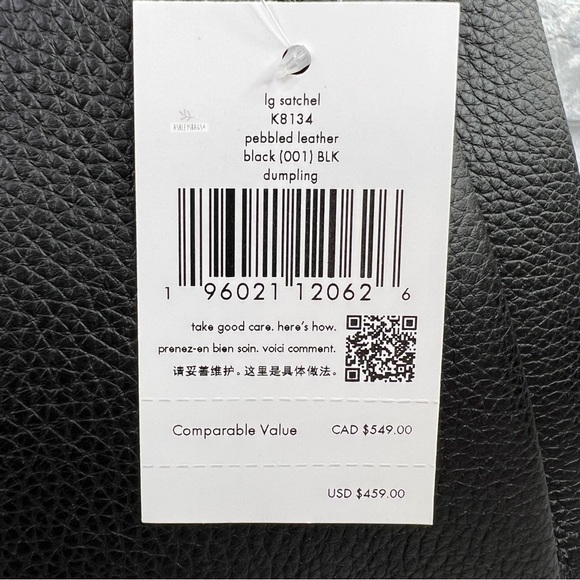 Kate Spade Dumpling Large Satchel In Black - Picture 12 of 14